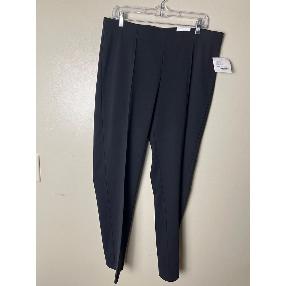 Croft & Barrow Women's Stretch Pants Size L Black NWT
